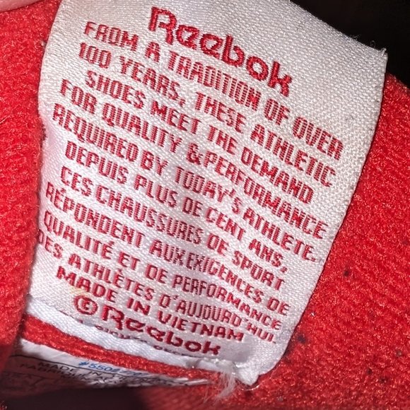 Vintage Reebok Classic Low Top Green Red Sneakers Trainers Shoes  Men's 10.5 - Picture 4 of 9